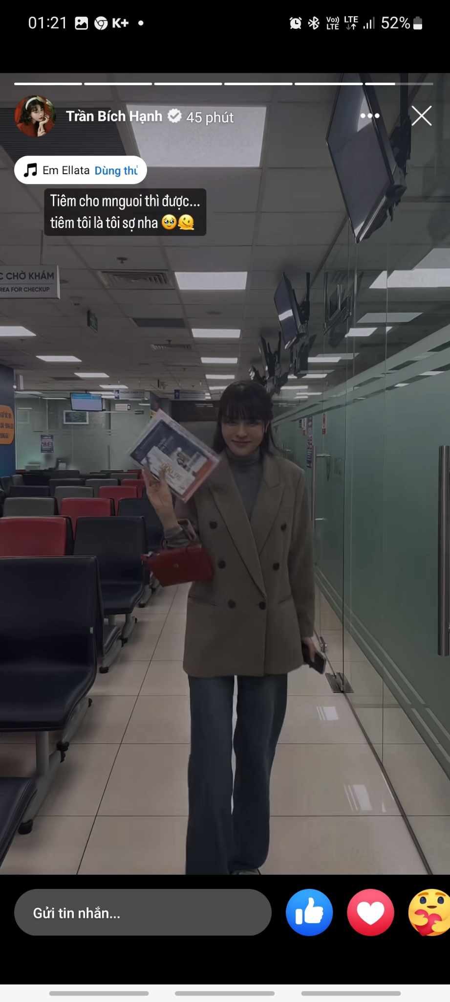 “Đăng ký gói vaccine trước khi có em bé. Làm gì cũng phải cẩn thận”, Trần Bích Hạnh chia sẻ lên trang cá nhân.