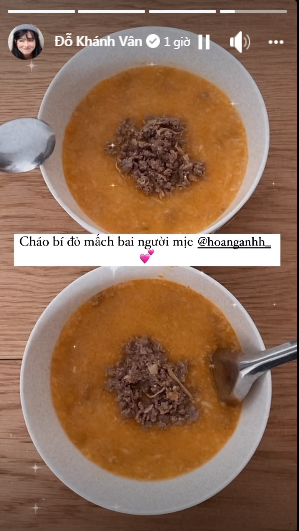 Được gia đình trợ cấp rau xanh, chẳng có lý do gì Khánh Vân không cho ra mắt những món ăn bổ dưỡng trong ngày giãn cách.