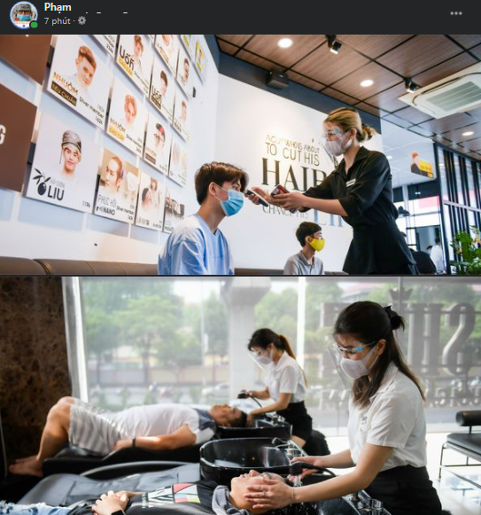 Không chỉ có phở, nhiều netizen cũng tranh thủ tút tát lại đầu tóc sau hơn 1 tháng phải sống với những mái đầu bù xù.