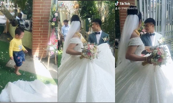 Cùng chung tình cảnh có chị gái đi lấy chồng, một cậu bé cũng khóc hết nước mắt, còn trốn vào một góc nhà, ai dỗ thế nào cũng không chịu nghe.