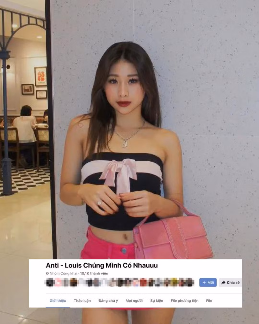 Đáng chú ý nhất khi mới đây, trên Facebook xuất hiện group anti cô với tên: "Anti - Louis chúng mình có nhau". Theo mô tả, group chỉ mới được thành lập từ ngày 30/5 nhưng hiện tại, số thành viên đã tăng lên hơn 10.000 người sau 2 ngày.