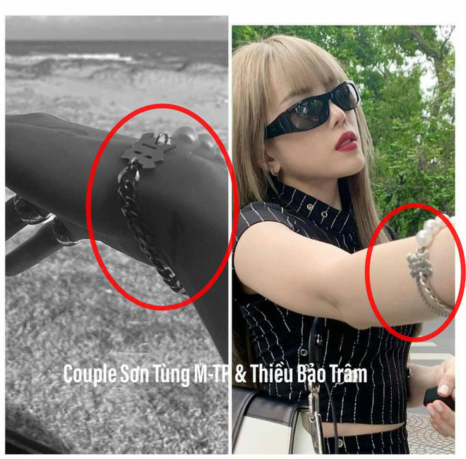 Một chiếc vòng couple giữa Sơn Tùng M-TP và Thiều Bảo Trâm từng khiến dân mạng bàn tán xôn xao.