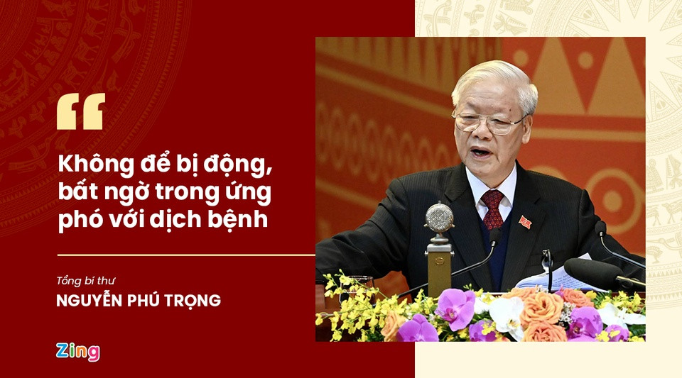 Ngày 19/7, trước những diễn biến phức tạp của tình hình dịch Covid-19, Tổng bí thư Nguyễn Phú Trọng đã có Lời kêu gọi gửi đồng bào, đồng chí, chiến sĩ cả nước và đồng bào ta ở nước ngoài về công tác phòng, chống đại dịch Covid-19. Tổng bí thư kêu gọi toàn Đảng, toàn dân quyết tâm, tìm mọi cách quyết ngăn chặn, đẩy lùi bằng được, không để dịch lan rộng, bùng phát trong cộng đồng. Ông yêu cầu các cấp chủ động nắm chắc và dự báo, kiểm soát tốt tình hình; tuyệt đối không được lơ là, chủ quan, không để bị động, bất ngờ trong ứng phó với diễn biến mới của dịch bệnh.