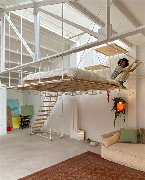 Tiết kiệm không gian căn hộ với giường treo