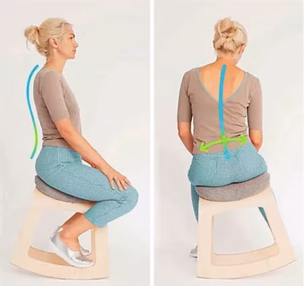 Tập thể dục ngay khi ngồi trên chiếc ghế bập bênh