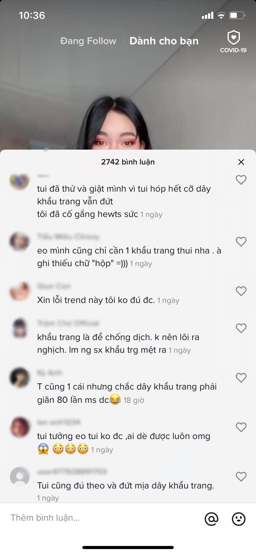 Khi nhìn vào thử thách khoe eo thon kể trên, nhiều dân mạng tỏ ra rất hào hứng, đặc biệt là các cô nàng vốn đã sở hữu vòng hai “bé tí”.