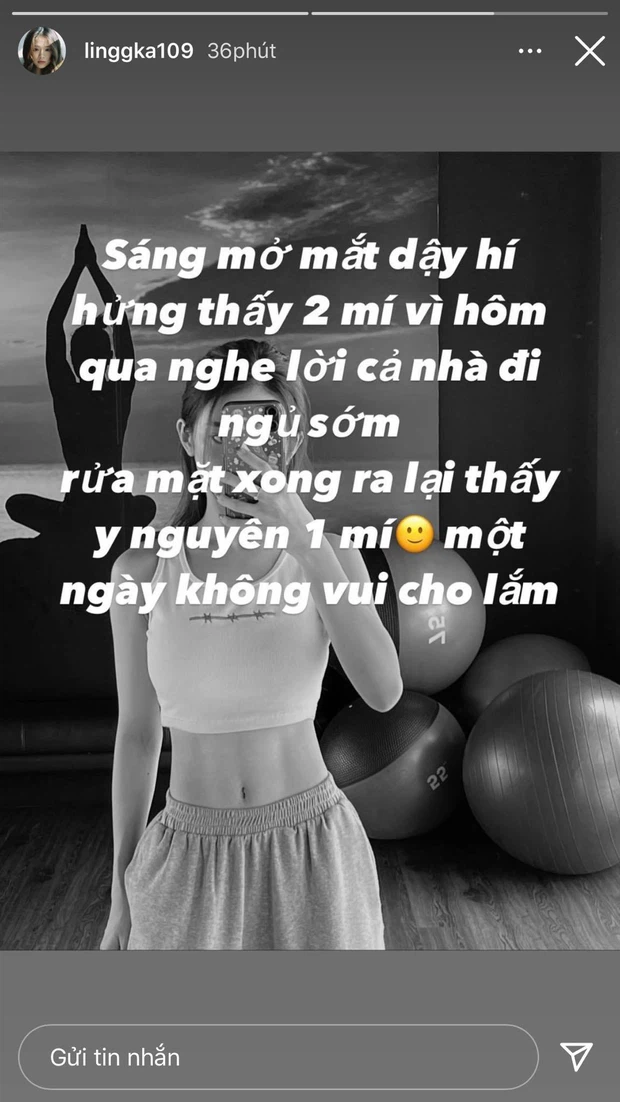 Mới đây, trên dòng story của mình, hot girl Hà thành - Linh Ka đăng tải một câu chuyện về đôi mắt đột ngột thay đổi từ 2 mí thành 1 mí khiến cô nàng khá lo lắng.