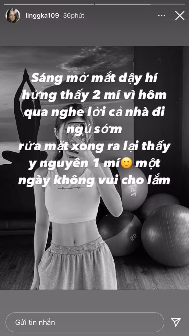 Mới đây, trên dòng story của mình, hot girl Hà thành - Linh Ka đăng tải một câu chuyện về đôi mắt đột ngột thay đổi từ 2 mí thành 1 mí khiến cô nàng khá lo lắng.