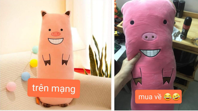 Trong câu chuyện, thảm họa mua hàng online cái kết chung sẽ là đồ order trông một đằng và đồ về tay lại ra một nẻo khác.