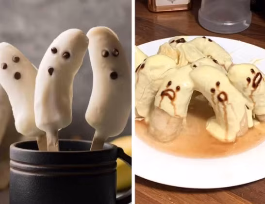 Halloween đã qua rồi nhưng vẫn có thứ khiến người ta khiếp sợ hơn cả những màn hoá trang rùng rợn nhất. Ví dụ điển hình chính là những quả chuối phủ chocolate này.