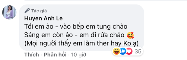Ngoài những bức ảnh mới đăng, bà Tưng còn khuyến mãi thêm cho team qua đường 2 câu thơ mà ai đọc qua cũng thấy "vần ơi là vần".