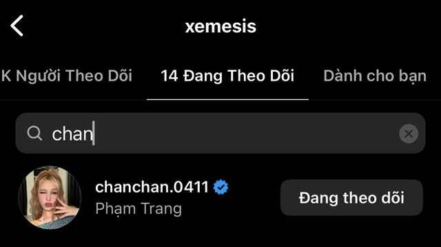 Theo đó, Xemesis được phát hiện không theo dõi Xoài Non trên Instagram trong khi hot girl vẫn follow nam streamer.