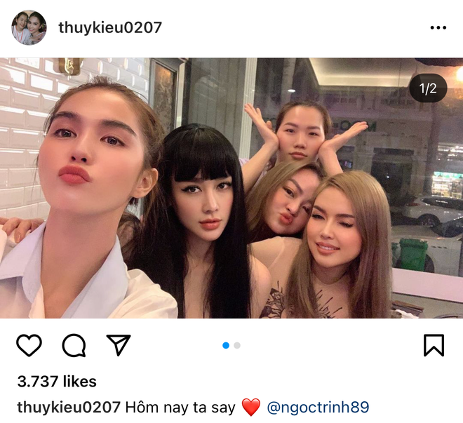 Cụ thể, Thúy Kiều để lại dòng trạng thái gây chú ý: "Đôi khi lỡ hẹn một giờ, lần sau muốn gặp phải chờ trăm năm!!!!".