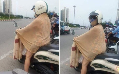 Đi sai luật nhưng nữ ninja này vẫn cố dùng lý lẽ khó nghe để mắng người đi cạnh.