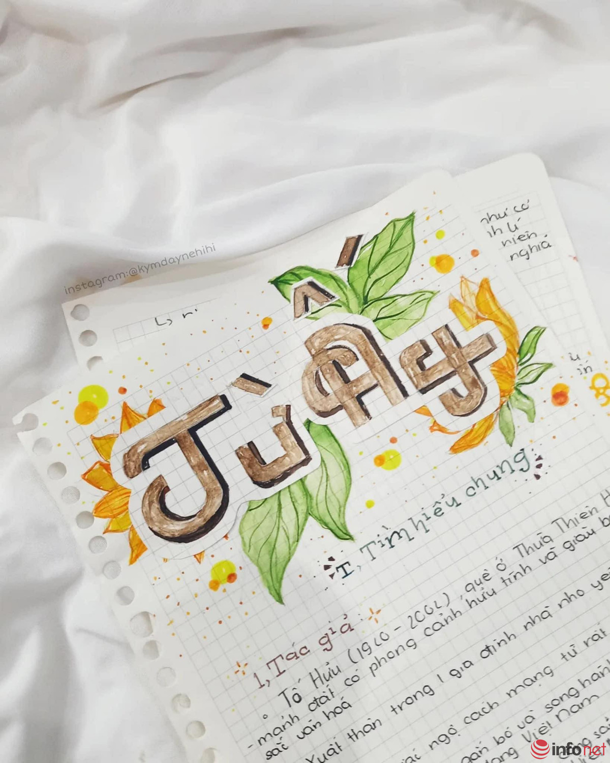 Trước đó, giới học sinh Việt Nam cũng không ít lần khiến nhiều người phải cảm thán về hững kiệt tác vẽ vở ghi Ngữ Văn.