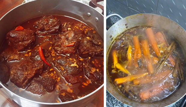 Cùng là bò kho nhưng người ta nấu lên màu cực đẹp, hấp dẫn nhưng vào tay các gái đoảng lại ra thứ "hổ lốn".
