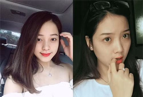 Còn Lê Uyên cô nàng còn lại được chú ý nhờ nét mặt dịu hiền, đúng kiểu "cô dâu trong mộng" của nhiều chàng trai. Cũng giống như cô bạn thân, ngoài đời Uyên cũng gây thiện cảm bởi nét đẹp trong trẻo, tô son điểm phấn nhẹ nhàng, phù hợp.