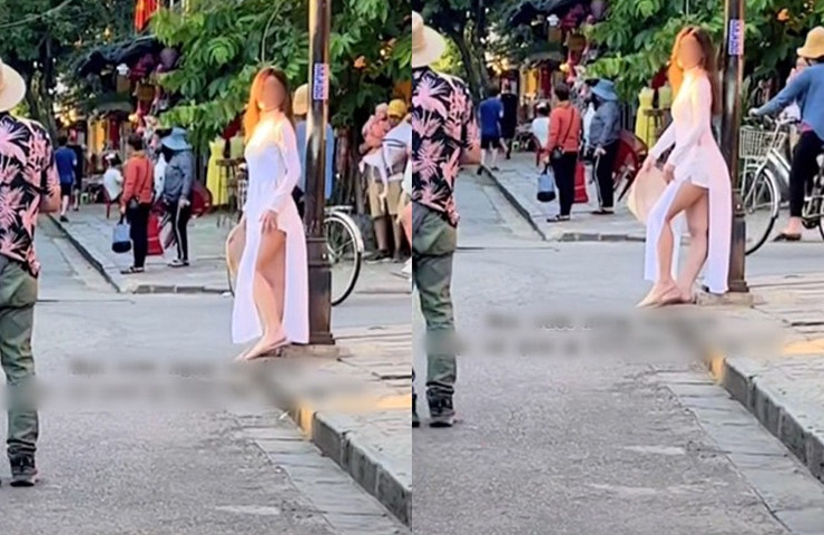 Cư dân mạng cho rằng, việc các nữ du khách ăn mặc đi quá giới hạn là "bôi bẩn Hội An".