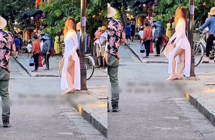 Cư dân mạng cho rằng, việc các nữ du khách ăn mặc đi quá giới hạn là "bôi bẩn Hội An".