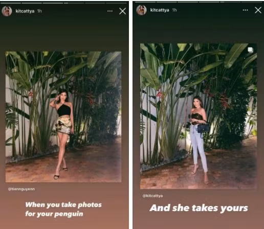 Chuyện là mới đây, Tiên Nguyễn và một người bạn thân có cùng nhau đi chơi. Tuy nhiên, do chỉ có 2 người đi với nhau nên sau màn người này chụp cho người kia, cả hai "bó tay" không làm sao để có bức ảnh chụp chung. Và lúc này, photoshop đã phát huy tác dụng của nó.