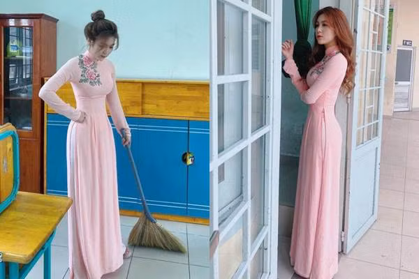 Trần Thị Nam Trân từng gây sốt với thân hình "nóng bỏng" hình chữ S. Nữ giáo viên xinh đẹp này sở hữu lượng fan hâm mộ không kém cạnh những người nổi tiếng.