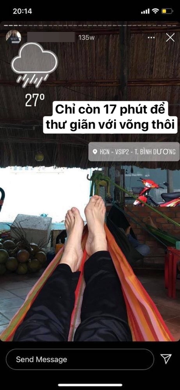 Cô gái Nhật Bản có sở thích chụp ảnh nằm võng Việt Nam có tên Kazumi. Cô có khoảng thời gian sinh sống cũng như làm việc ở Việt Nam.