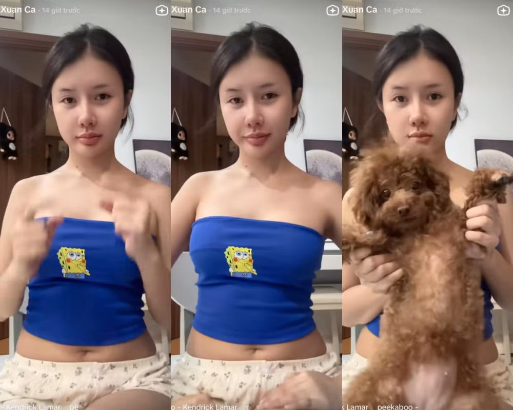 Hình ảnh mặt mộc của Xuân Ca nhan chóng thu hút được sự chú ý của netizen.