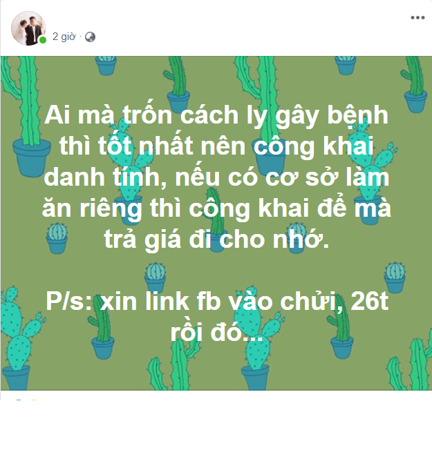 Chưa dừng lại ở đó, nhiều dân mạng cũng cho rằng các trường hợp nếu có từng như Hồng Nhung đi từ vùng dịch COVID-19 trở về nên tự giác, đừng để như cô gái 26 tuổi này làm khổ biết bao nhiêu người.