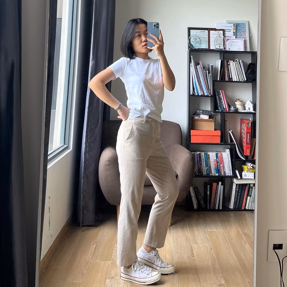 Không còn một Lê Thụy “ố dề” trong sự kiện ngày nào, cô nàng nay đã dần biết trang điểm điệu đà, diện những bộ đồ xinh đẹp để khoe ra vóc dáng săn chắc đã dành nhiều thời gian để tập luyện.