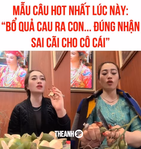 Qua tìm hiểu được biết, cụm từ “đúng nhận sai cãi” xuất phát từ những clip TikTok của một người phụ nữ được cho là cô đồng làm việc tại Kinh Môn (Hải Dương) tên là T.H.