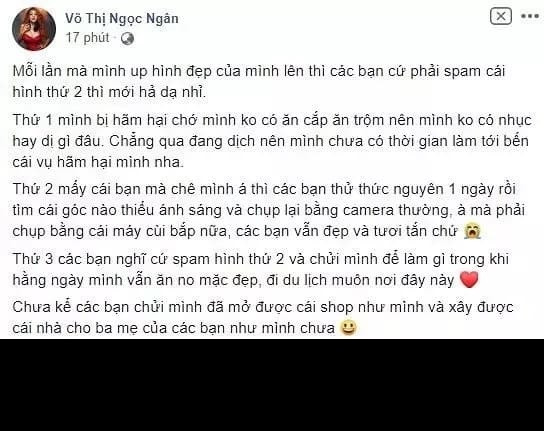 Đang yên đang lành bị nhắc lại vấn đề nhạy cảm trong quá khứ bằng cách xưng hô thiếu lịch sự, hiện tượng mạng đến từ Bình Định này đáp trả gay gắt.