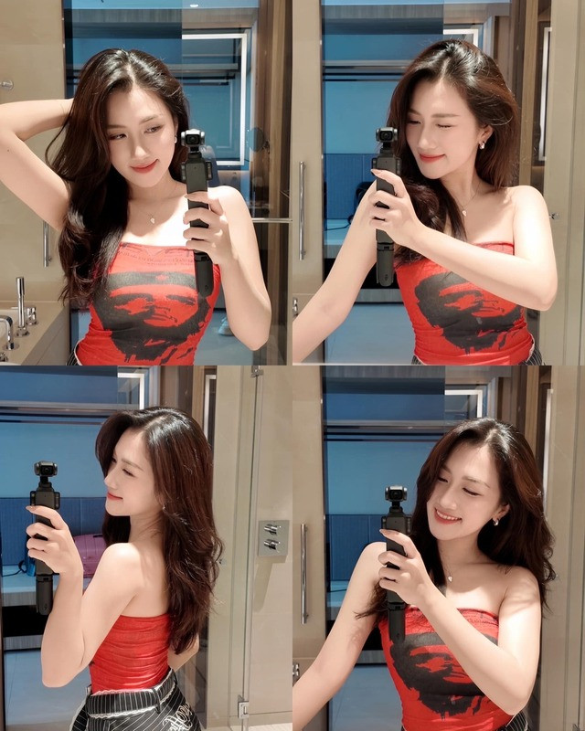 Không chỉ có vậy, cô còn tinh tế kết hợp với những động tác đáng yêu khiến các fan "tan chảy" ngay lập tức.