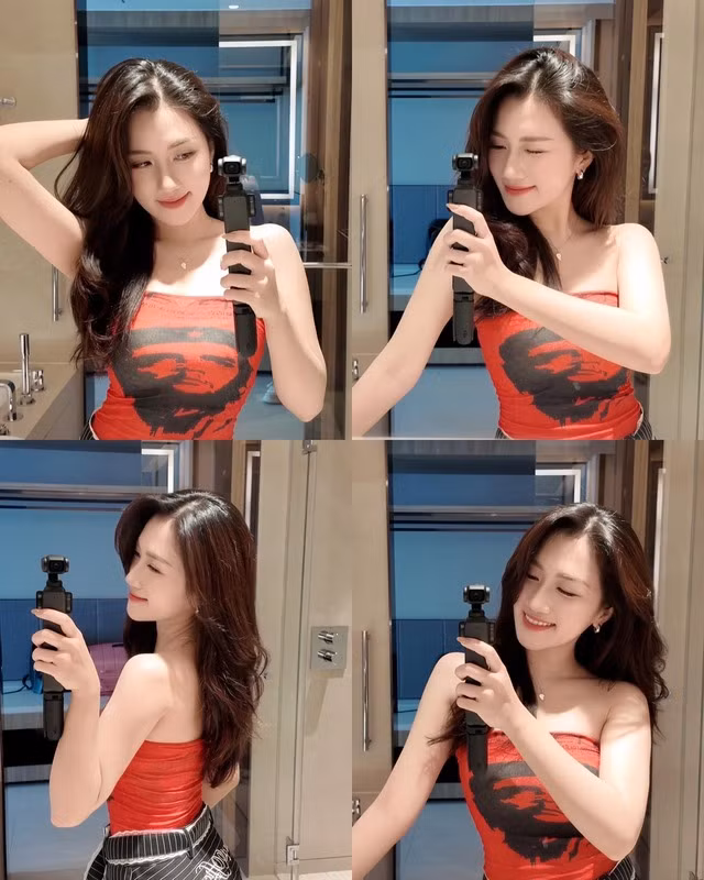 Không chỉ có vậy, cô còn tinh tế kết hợp với những động tác đáng yêu khiến các fan "tan chảy" ngay lập tức.