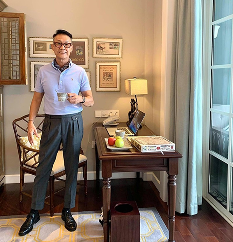 Được biết, 2 bố con "Ông chú Polo" rất thân thiết và hợp nhau. Từ cách phối đồ, tạo dáng hay sở thích đi du lịch cũng đều giống nhau.