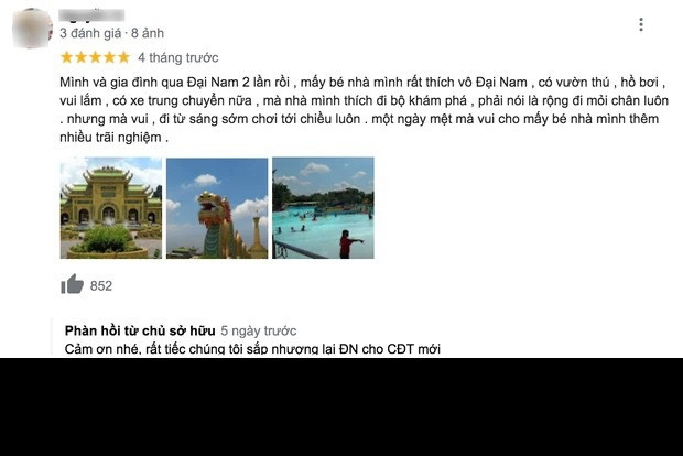 Chính thông tin trên chủ của khu du lịch Đại Nam khiến nhiều người không khỏi thắc mắc và lo lắng cho nữ đại gia.