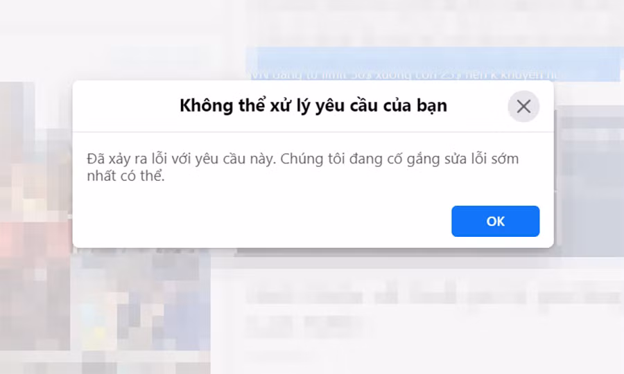 Ban đầu nhiều người dùng Facebook cho biết họ cho rằng do mạng Internet có vấn đề song nhiều lần thoát ra, vào lại vẫn cho kết quả tương tự.