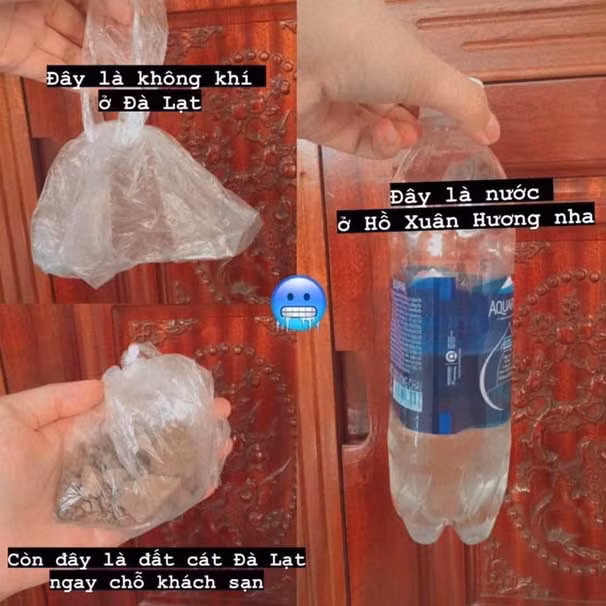 Ban đầu, tiệm làm ra túi không khí đựng bằng túi, không có mùi. Nhưng sau đó, nhiều khách hàng phản hồi là sản phẩm "vô tri" lại còn xả rác. Nhận được thông tin từ khách, chúng tôi ngưng bán sản phẩm, nghiên cứu việc tái sử dụng và hạn chế nhựa. Từ đó, tiệm chuyển sang dùng chai thủy tinh và có mùi".