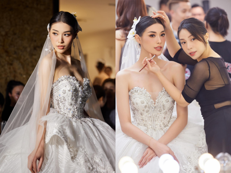 Hình ảnh Đặng Thu Huyền trong show thời trang váy cưới mới đây khiến nhiều người phải trầm trồ trước nhan sắc. Thậm chí, cô nàng còn được gọi là "cô dâu đẹp nhất".