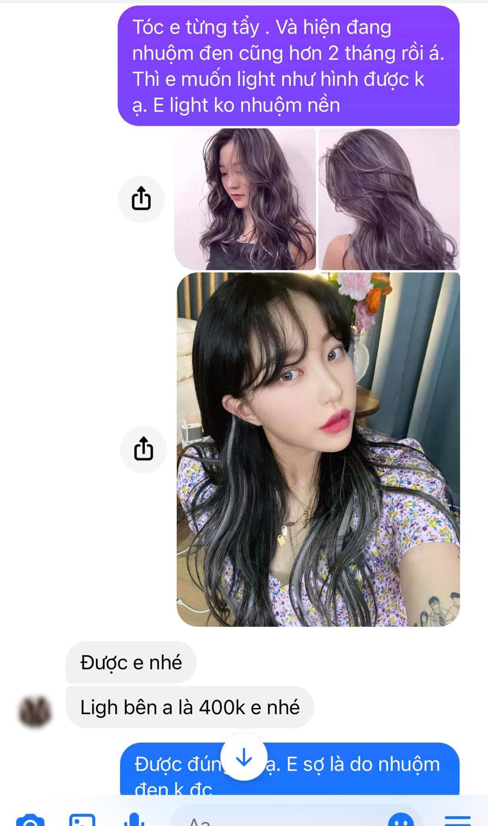 Theo đó, cô gái này đã rất hi vọng có được kiểu tóc mới để diện trong dịp Tết sắp tới.