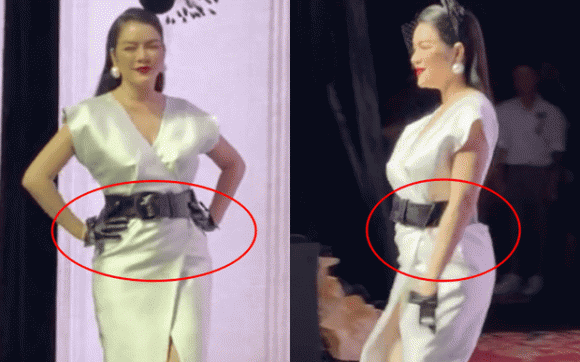 Ly Nha Ky bi che catwalk nhu di cho, mac vay nhu mang bau-Hinh-2