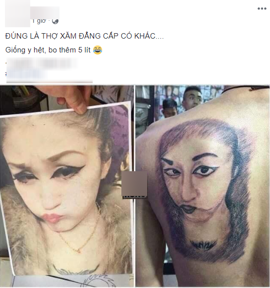 "Anh chồng của năm" sẵn sàng chịu đau trên bàn xăm hàng giờ đồng hồ để thực hiện theo đúng nguyện vọng mà bạn đời mong muốn.