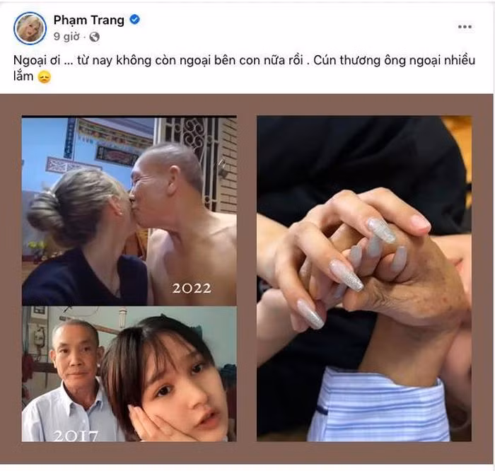 Mới đấy nhất, trên trang cá nhân, hot girl Xoài Non đã chia sẻ tin buồn khi ông ngoại của cô qua đời. Thay vì để lại lời chia buồn, động viên hotgirl, một netizen lại bất ngờ để lại bình luận mang tính mỉa mai với nội dung: "Ngoại có chơi Facebook không mà lên đây nói".