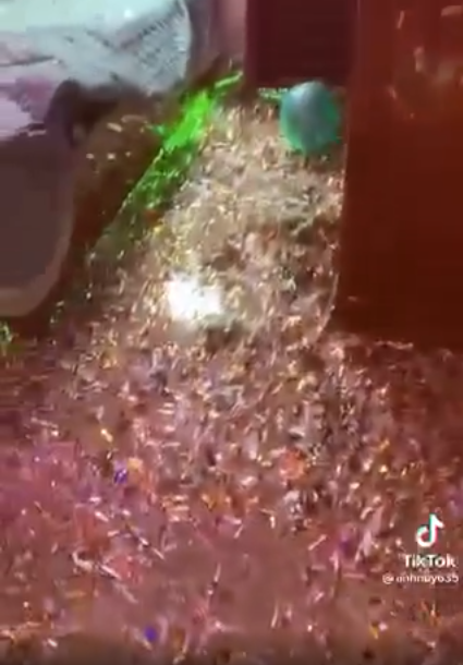 Khi chứng kiến cảnh này có lẽ cô dâu, chú rể sẽ khóc thét.