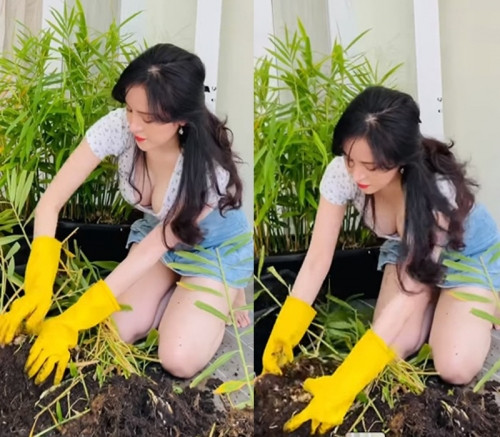 Ngắm bà Tưng trong những thiết kế thời trang hiện đại đã quen thuộc, tuy nhiên, ngắm cô ở trong bối cảnh làng quê lại càng bắt mắt hơn hẳn.