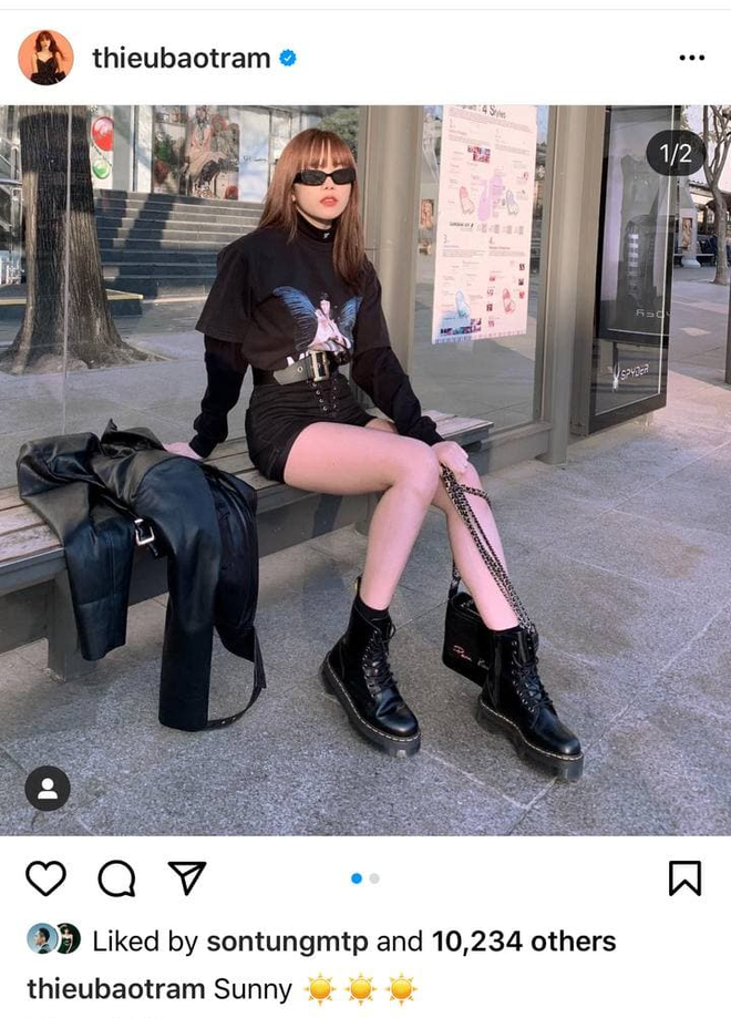 Trước khi drama "trà xanh" diễn ra, Sơn Tùng M-TP luôn là người like trong mỗi bức ảnh của Thiều Bảo Trâm.