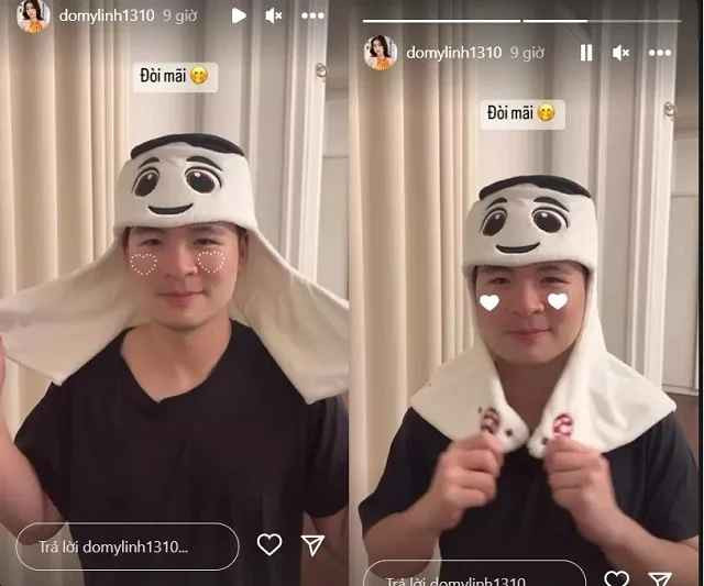 Nàng Hậu thường xuyên xuất hiện với trang phục rộng, hạn chế quay dáng người.