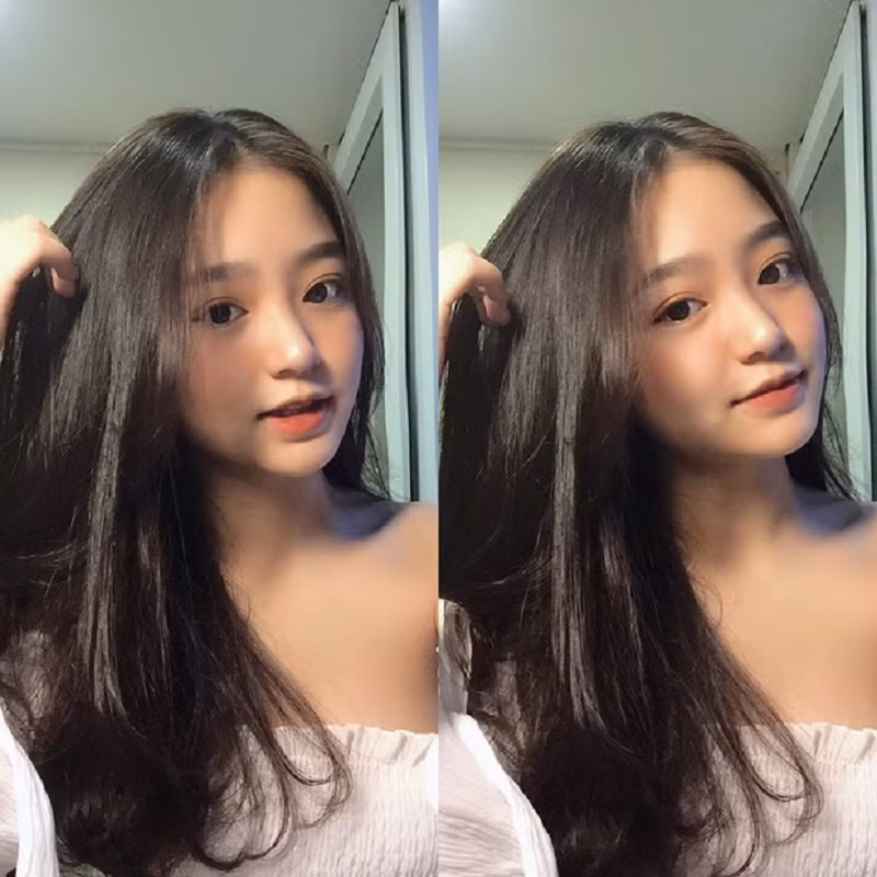 Hai chị em Phương Anh và Phương Uyên đến từ Hà Nội. Phương Anh sinh năm 1997 và cô em Phương Uyên thực ra mới chỉ 14 tuổi, tức sinh năm... 2006, thế nhưng cô không hề thua kém chị về khoản ăn diện.