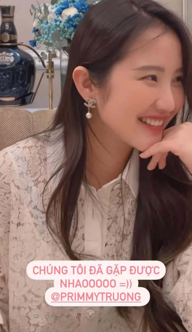 Trong story được Ngọc Thanh Tâm đăng tải, dễ thấy Primmy Trương dạo này nhuận sắc hơn hẳn.