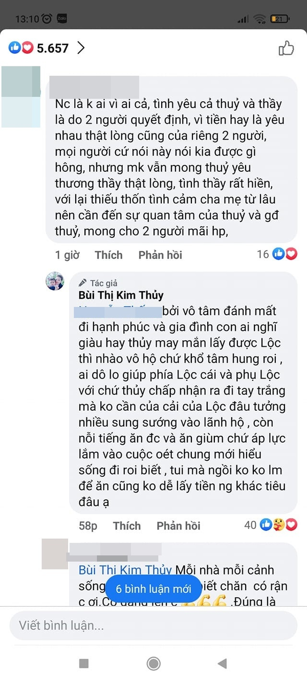 Vợ Lộc Fuho cho biết cô không bao giờ ghen tuông dù Lộc Fuho từng có những hành động tình cảm với nhiều người khác.
