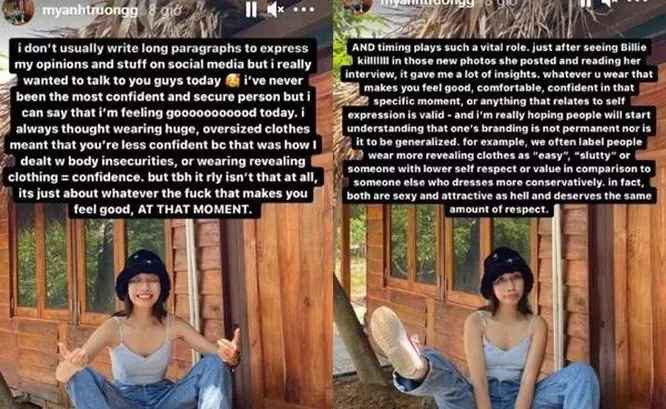 Trước đó, Mỹ Anh gây sốc khi đăng ảnh tụt quần khoe vòng ba. Sau khi bị cộng đồng mạng phản ứng mạnh mẽ do loạt ảnh phản cảm trên trang mạng xã hội, cô nàng phải đăng status thanh minh và xin lỗi.